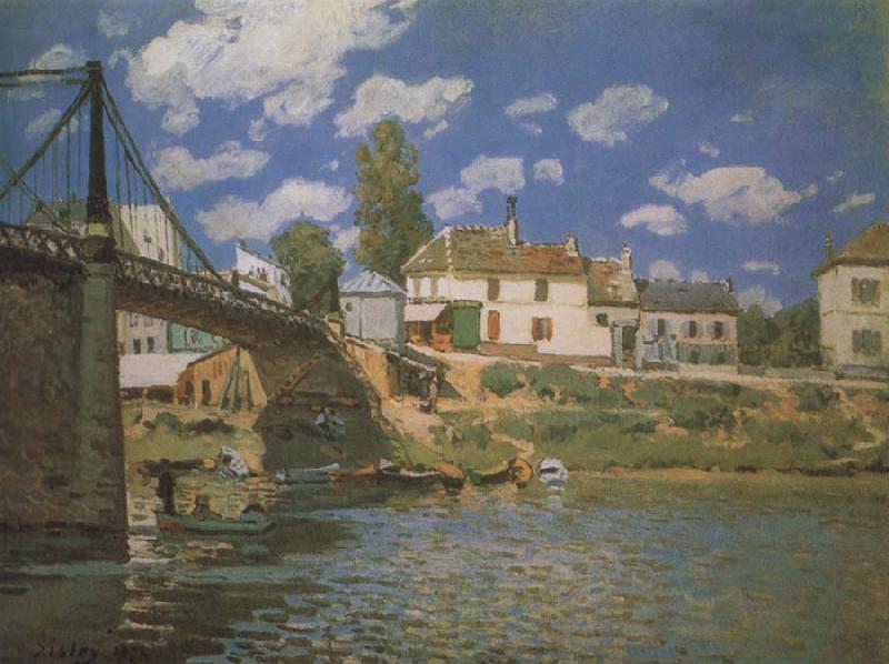 Alfred Sisley The Bridge at Villeneuve-la-Garene